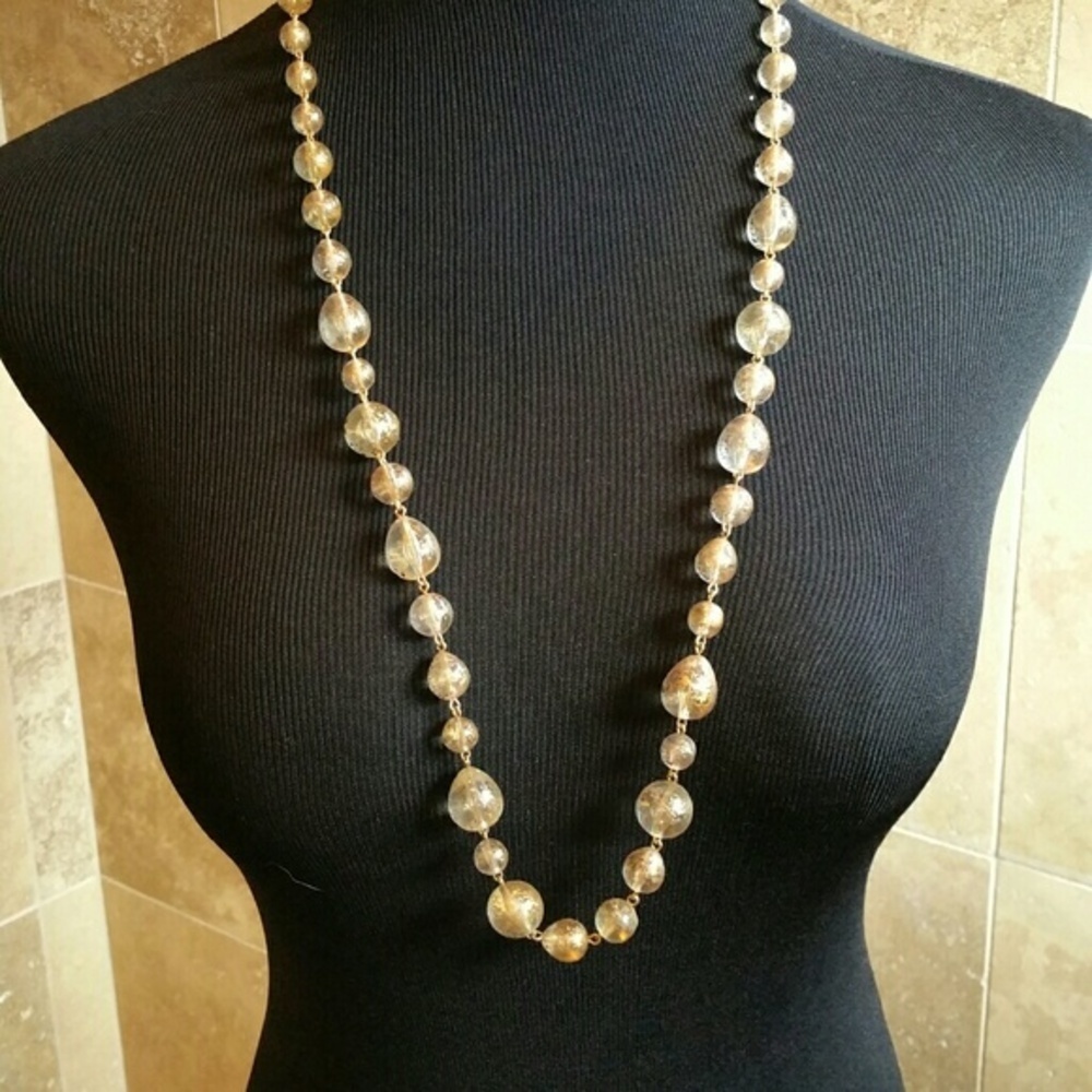 Gold tone Beaded Necklace